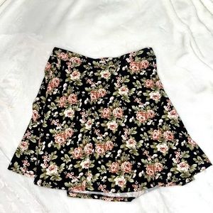 A Line Floral Skirt